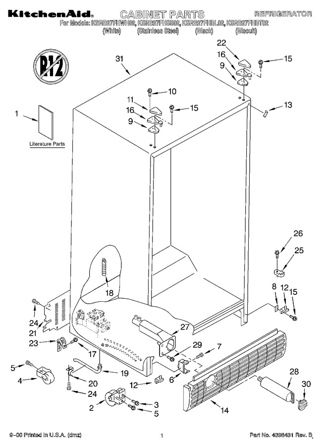 Diagram for KSRB27FHBL02