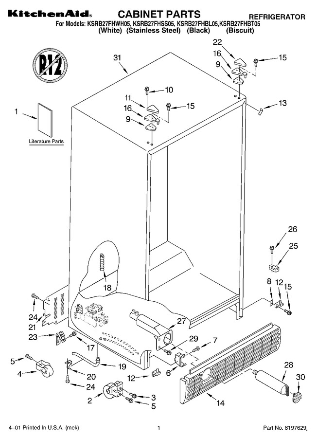 Diagram for KSRB27FHBL05