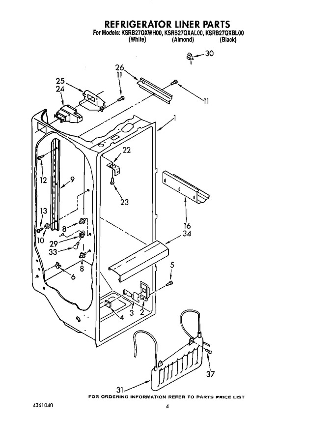 Diagram for KSRB27QXWH00