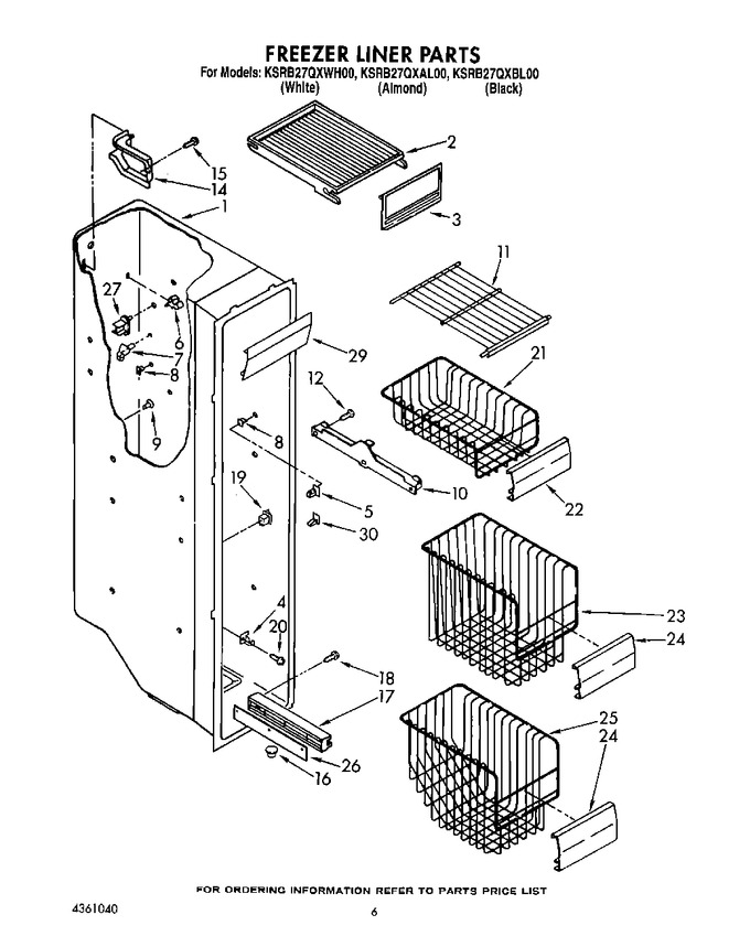 Diagram for KSRB27QXWH00