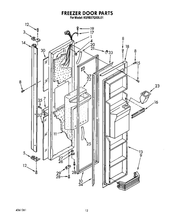 Diagram for KSRB27QXBL01