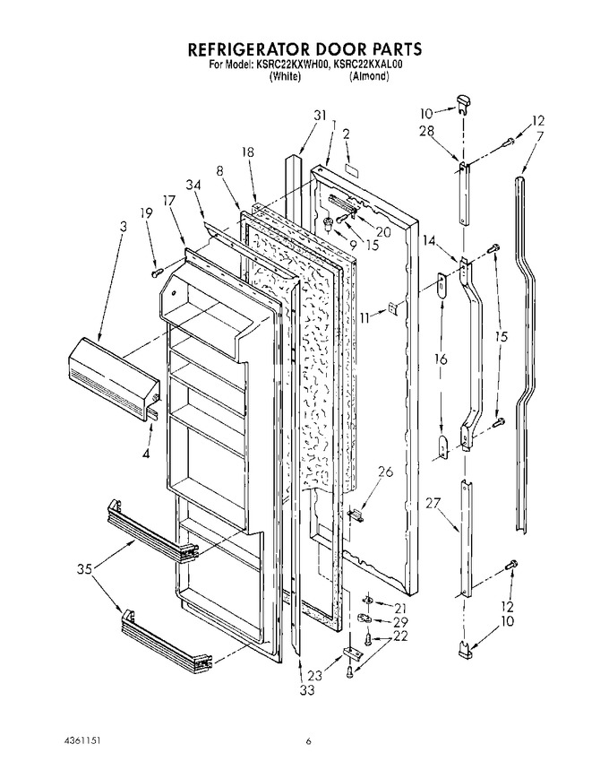 Diagram for KSRC22KXWH00