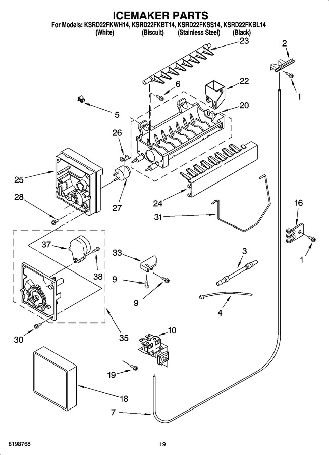 Diagram for KSRD22FKWH14