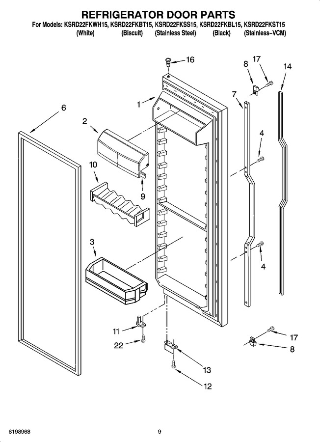 Diagram for KSRD22FKWH15