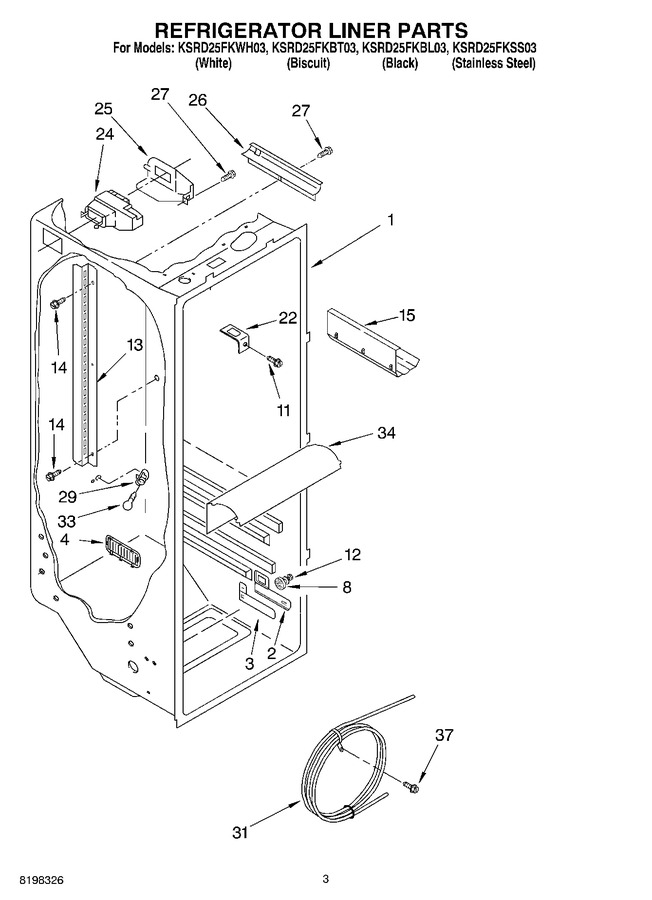 Diagram for KSRD25FKBL03