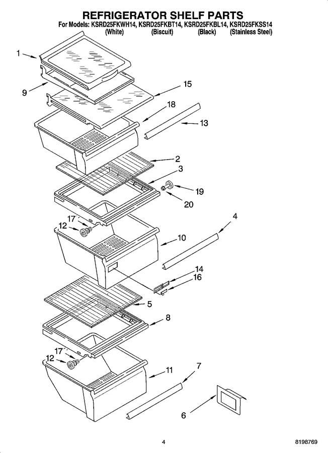 Diagram for KSRD25FKBL14