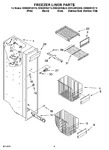 Diagram for 04 - Freezer Liner Parts