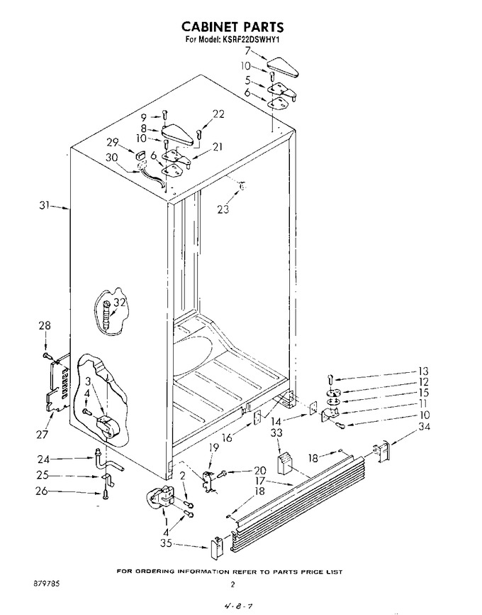 Diagram for KSRF22DSWHY1