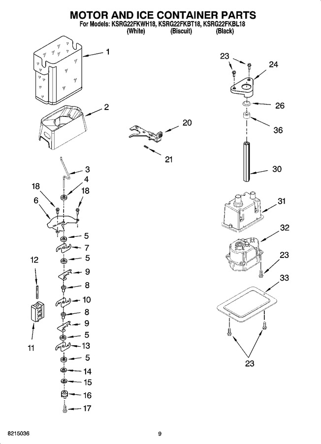 Diagram for KSRG22FKWH18