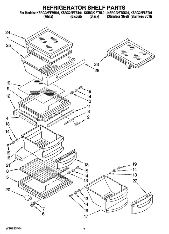 Diagram for KSRG22FTBL01