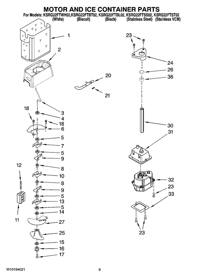 Diagram for KSRG22FTWH02
