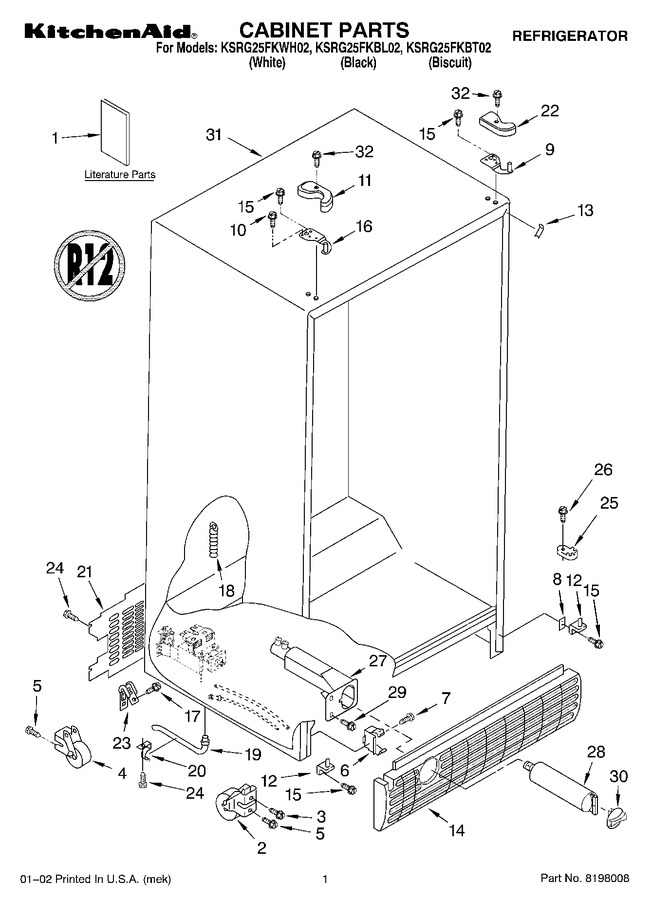 Diagram for KSRG25FKBL02