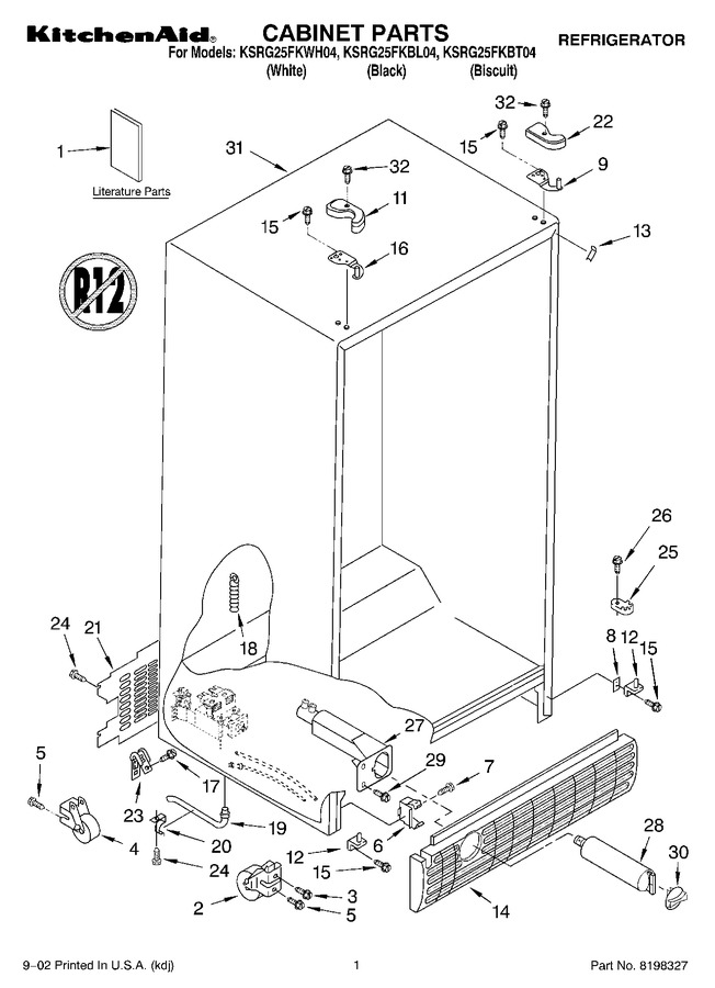Diagram for KSRG25FKBL04