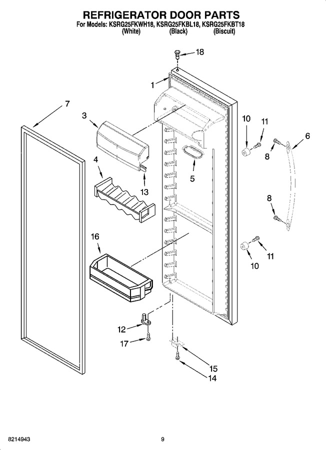 Diagram for KSRG25FKBL18
