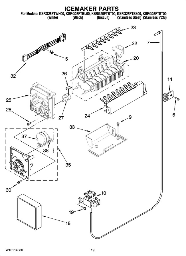 Diagram for KSRG25FTBT00