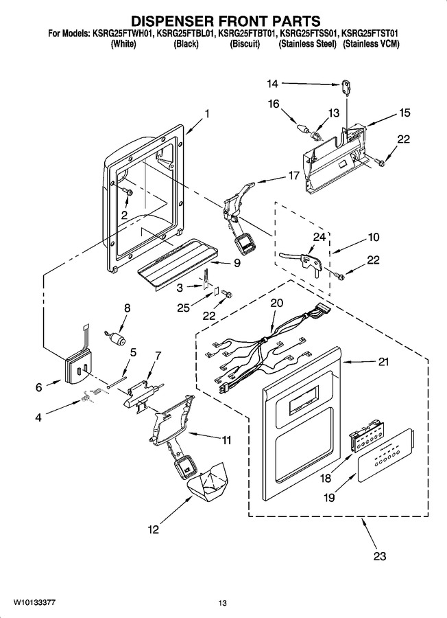 Diagram for KSRG25FTSS01