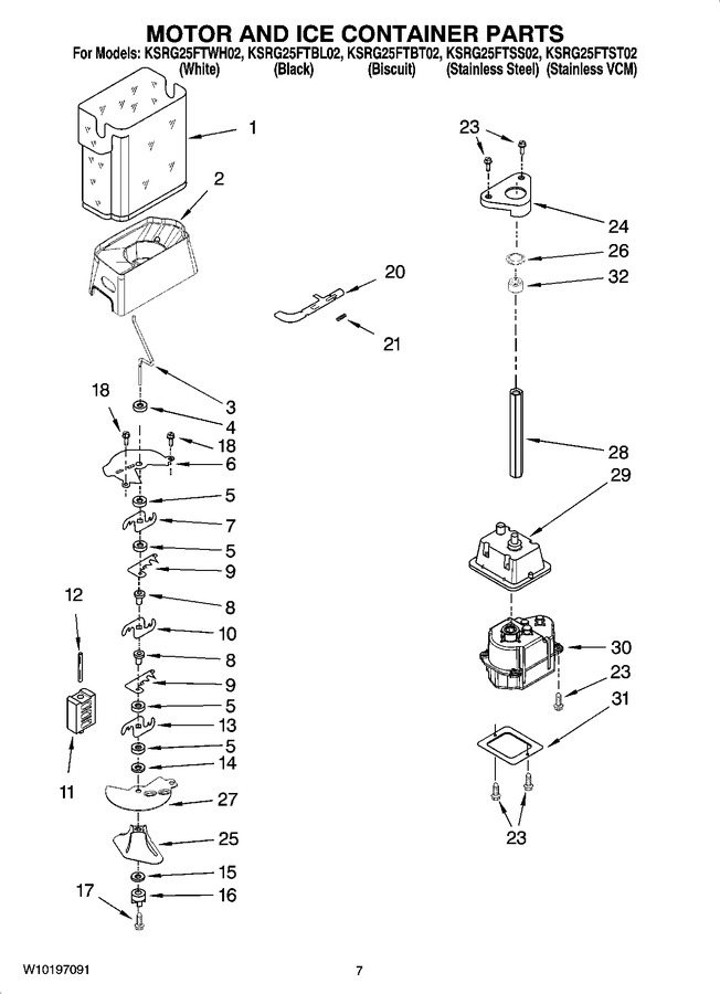 Diagram for KSRG25FTST02