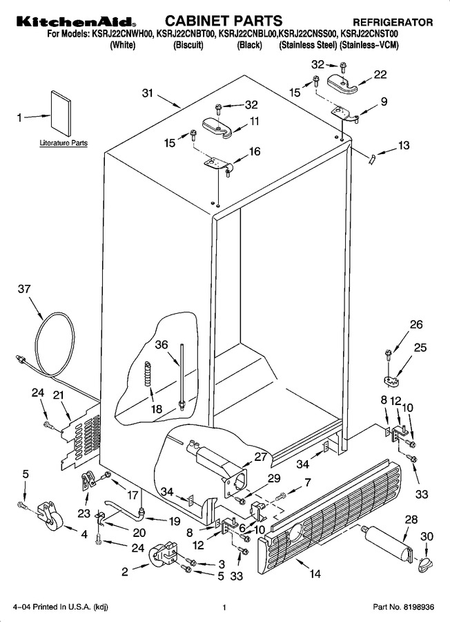 Diagram for KSRJ22CNBL00