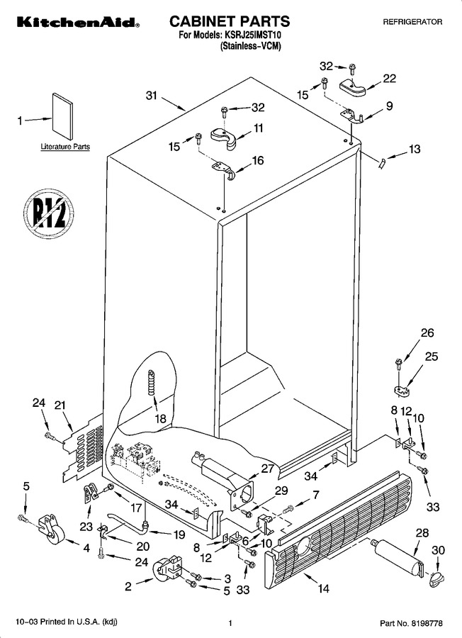 Diagram for KSRJ25IMST10