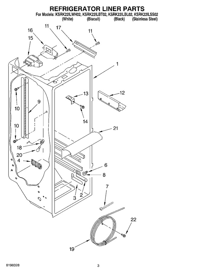Diagram for KSRK22ILBT02