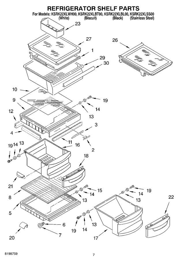 Diagram for KSRK22XLBT00