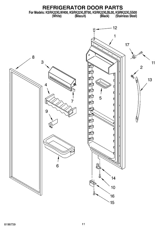 Diagram for KSRK22XLBT00