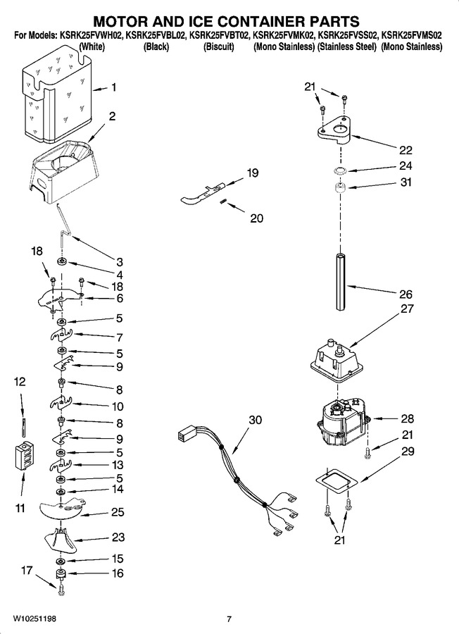 Diagram for KSRK25FVBL02