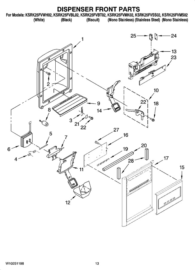 Diagram for KSRK25FVBL02