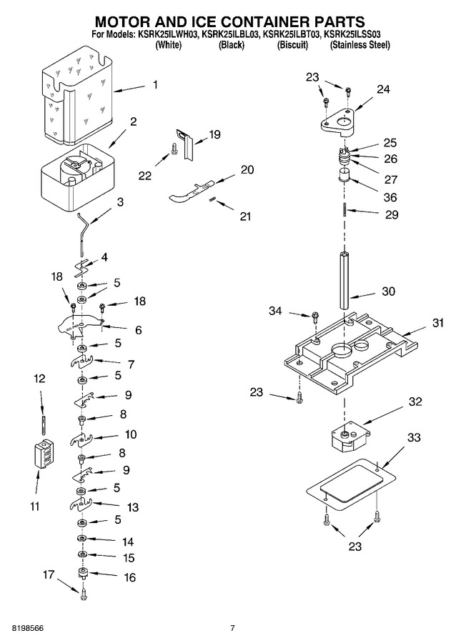 Diagram for KSRK25ILWH03