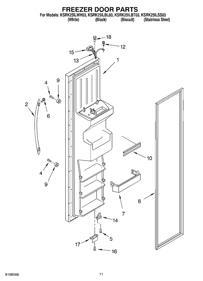 Diagram for KSRK25ILWH03