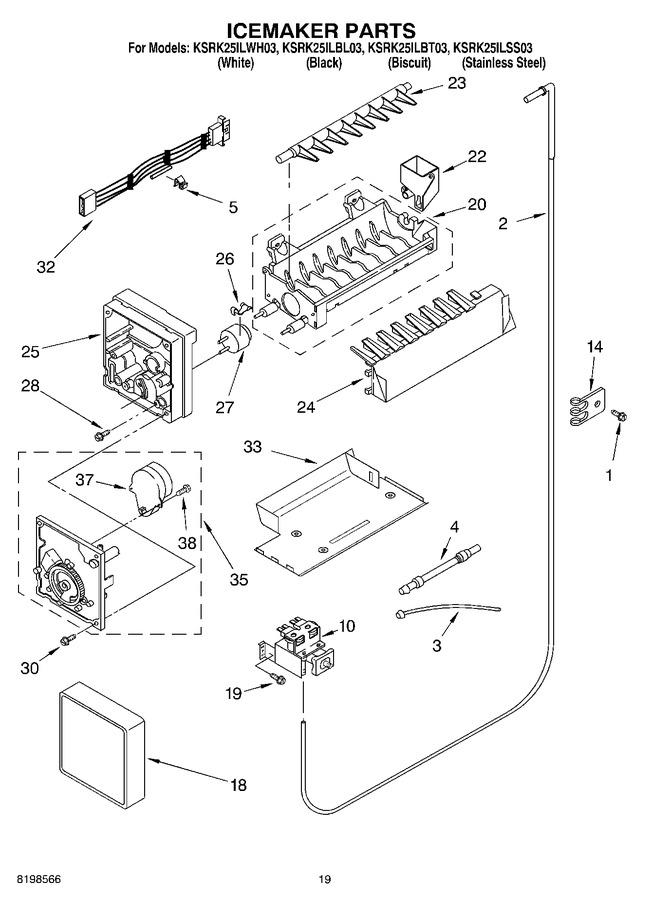 Diagram for KSRK25ILWH03