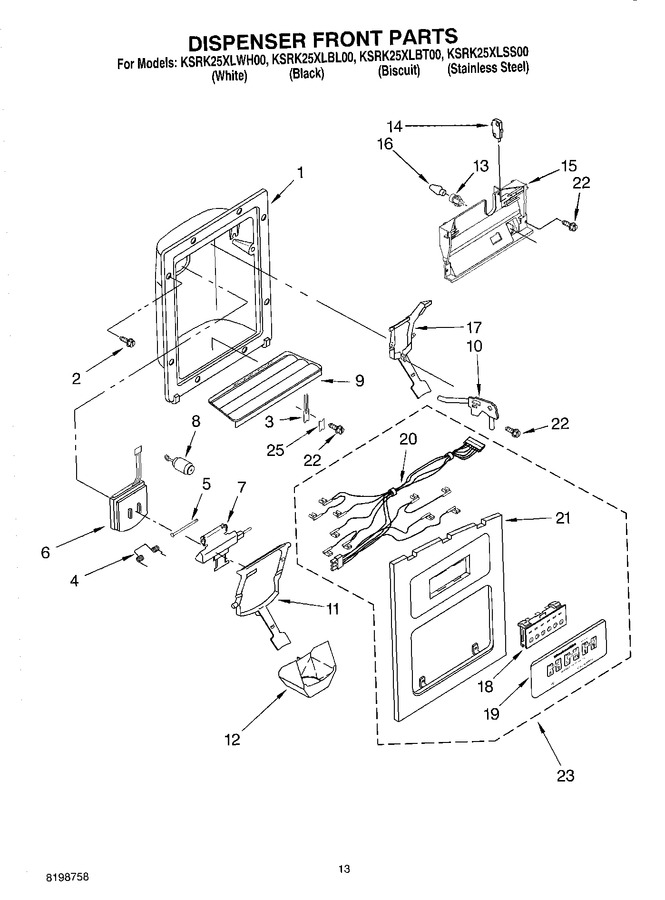 Diagram for KSRK25XLSS00