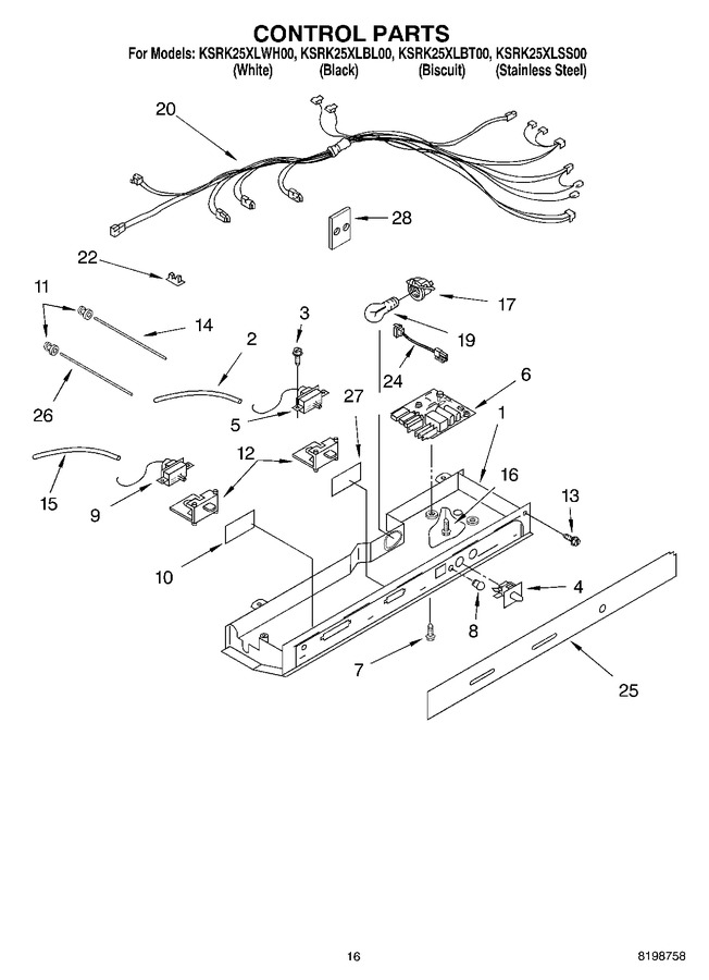 Diagram for KSRK25XLSS00