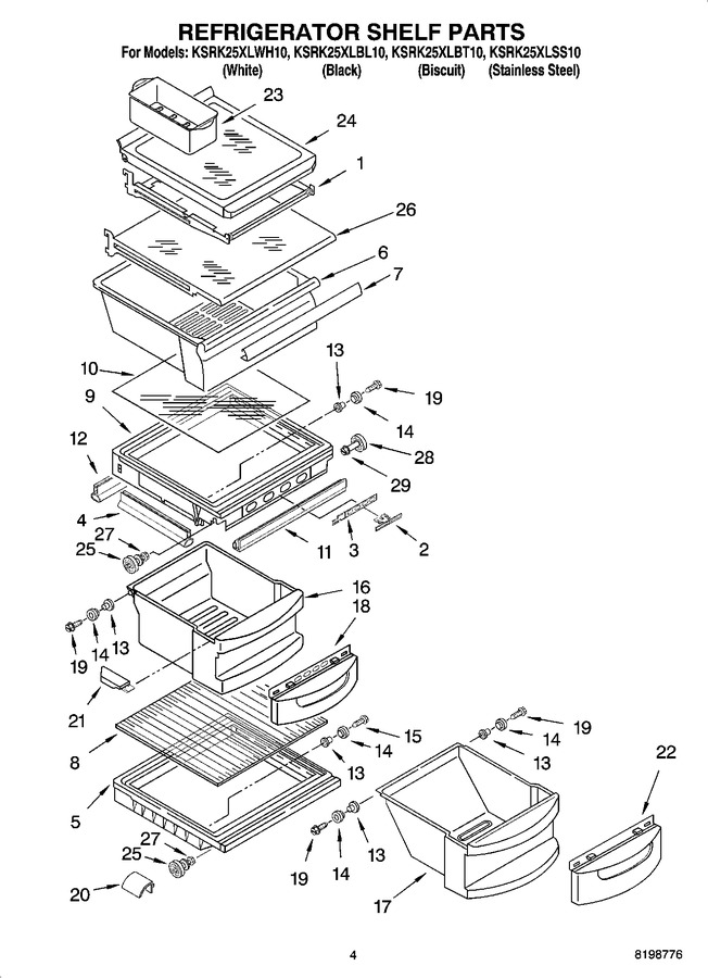 Diagram for KSRK25XLBT10