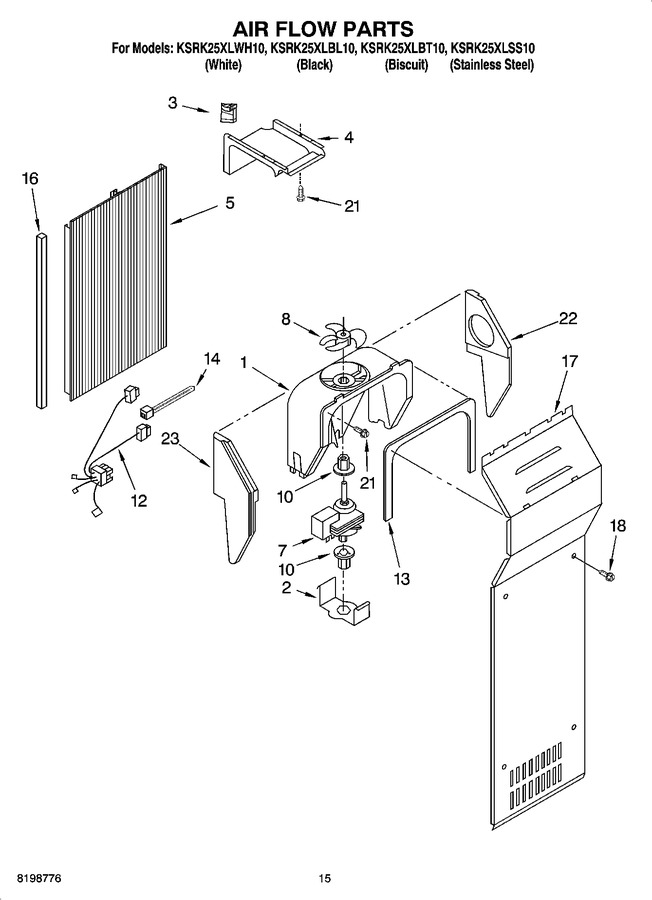 Diagram for KSRK25XLWH10