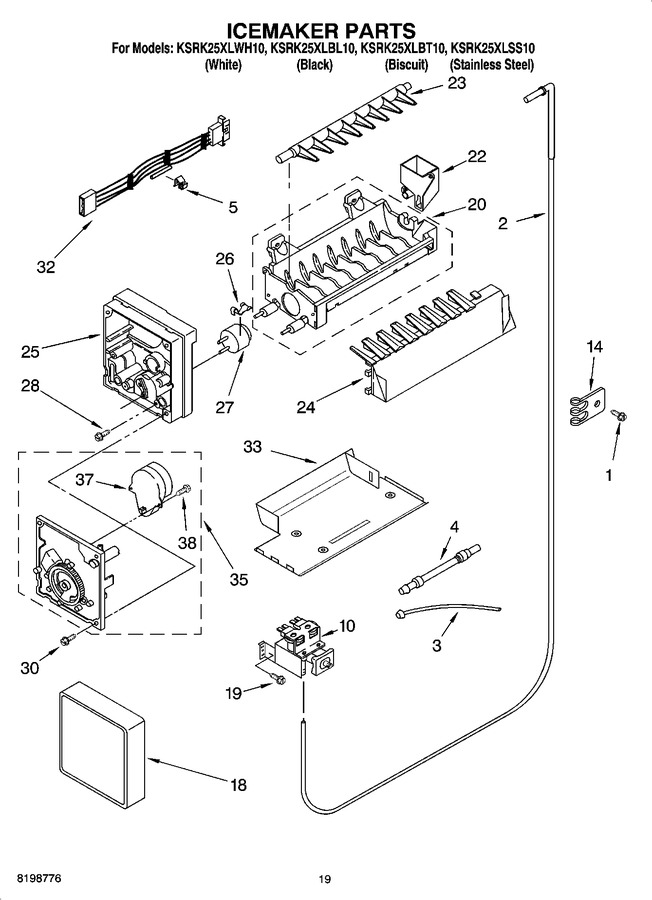 Diagram for KSRK25XLBT10