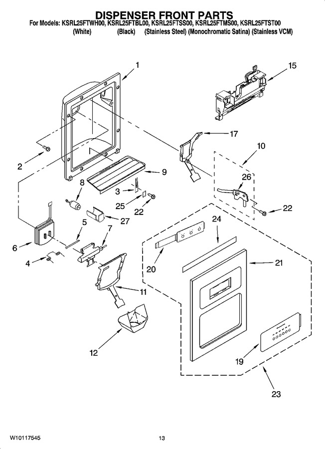 Diagram for KSRL25FTWH00