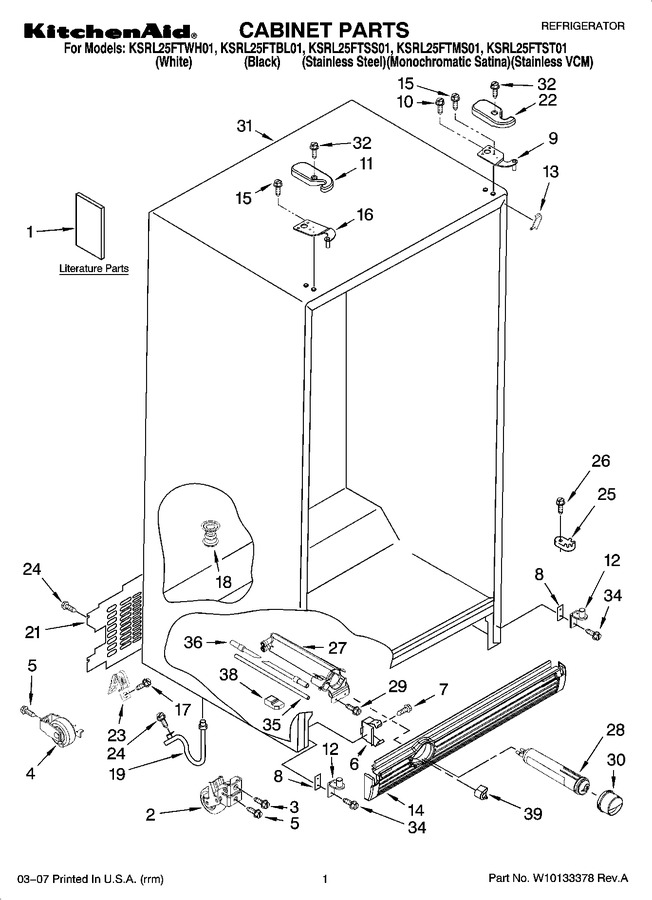Diagram for KSRL25FTBL01