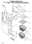 Diagram for 04 - Freezer Liner Parts
