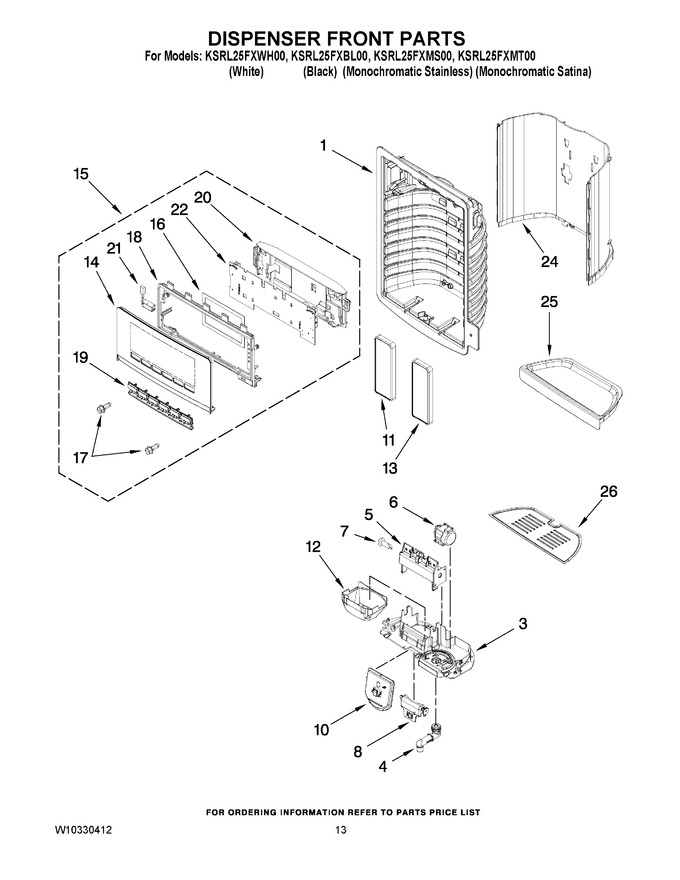Diagram for KSRL25FXWH00