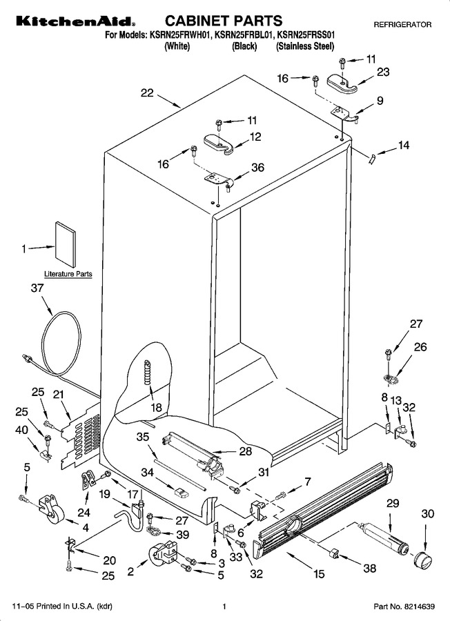 Diagram for KSRN25FRBL01