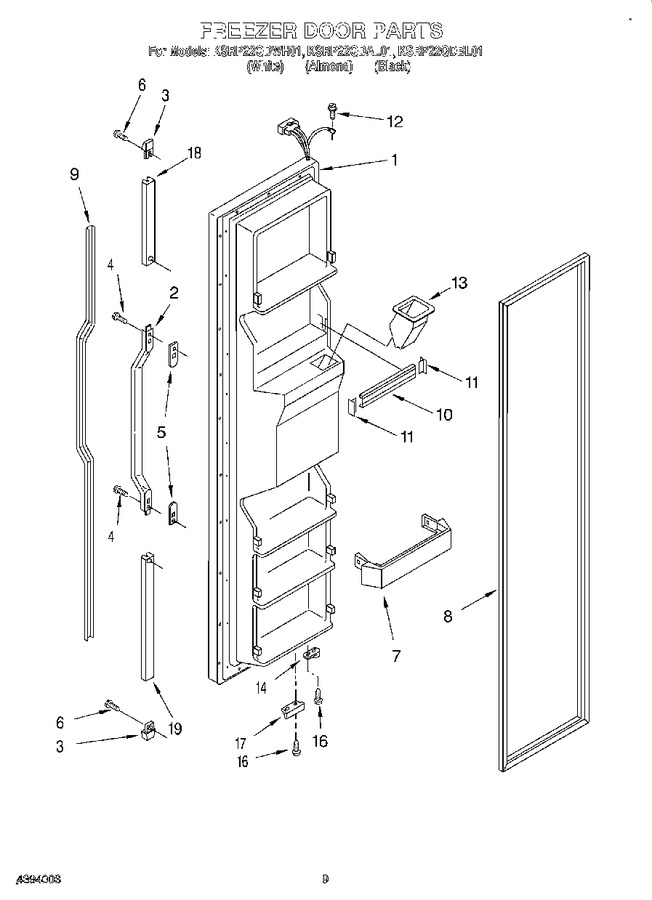 Diagram for KSRP22QDWH01