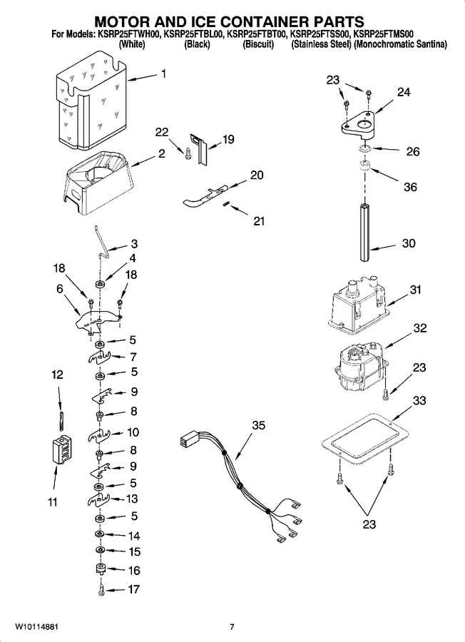 Diagram for KSRP25FTSS00