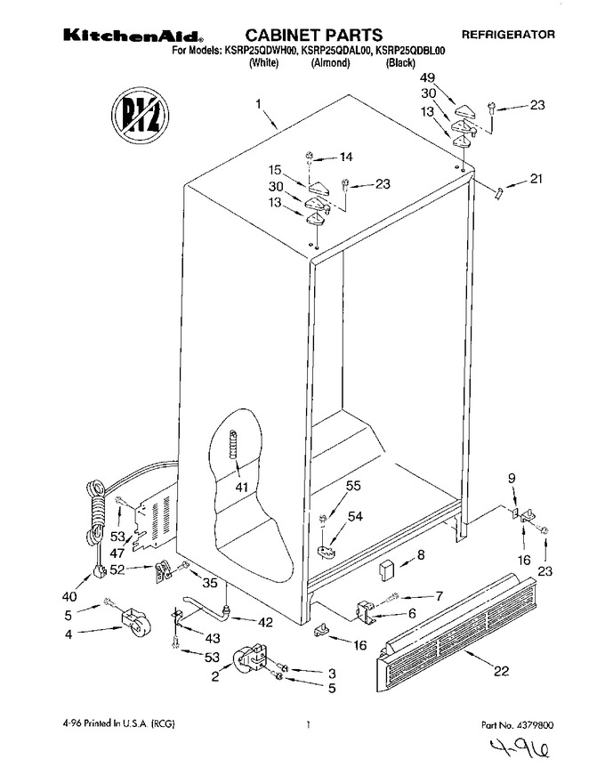 Diagram for KSRP25QDBL00