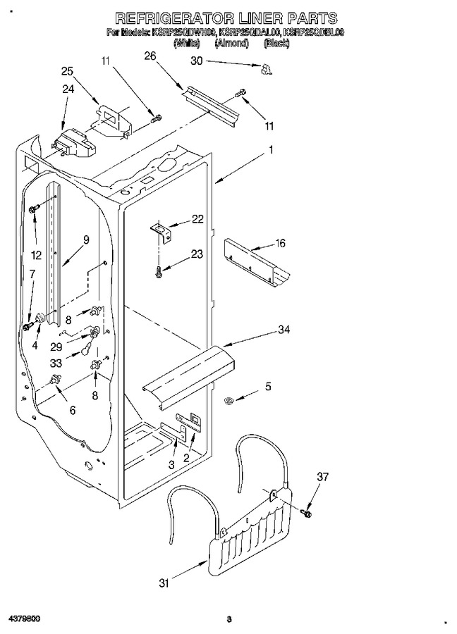 Diagram for KSRP25QDBL00