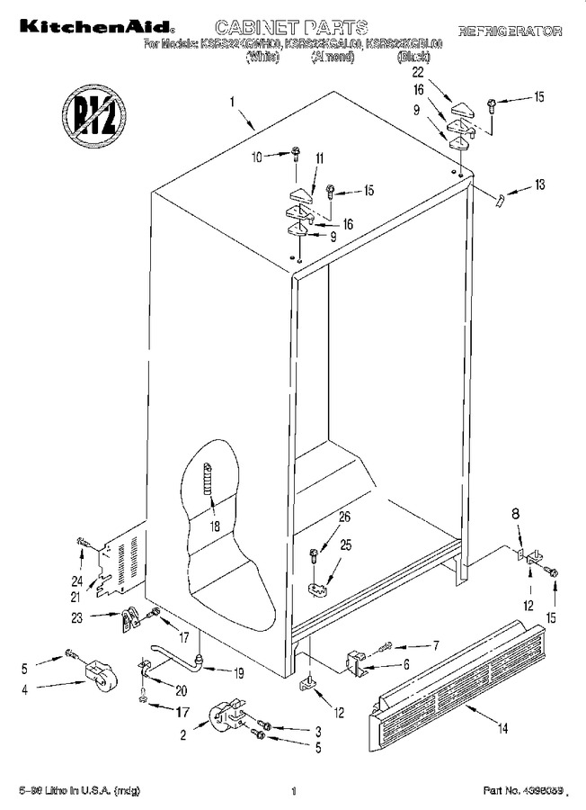 Diagram for KSRS22KGWH00