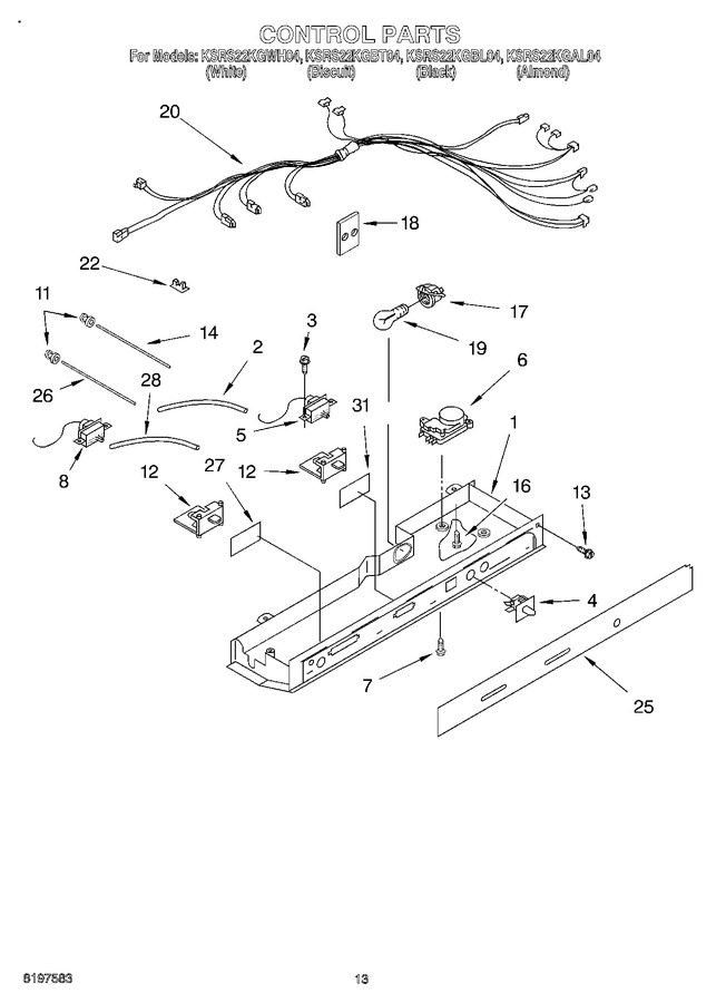 Diagram for KSRS22KGWH04