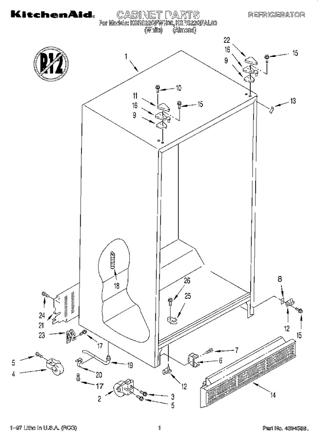 Diagram for KSRS22QFWH00
