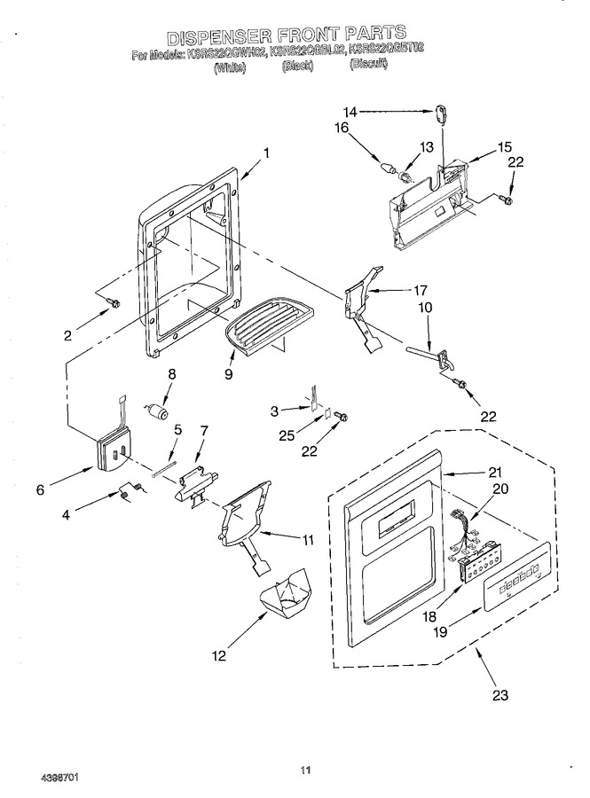Diagram for KSRS22QGWH02