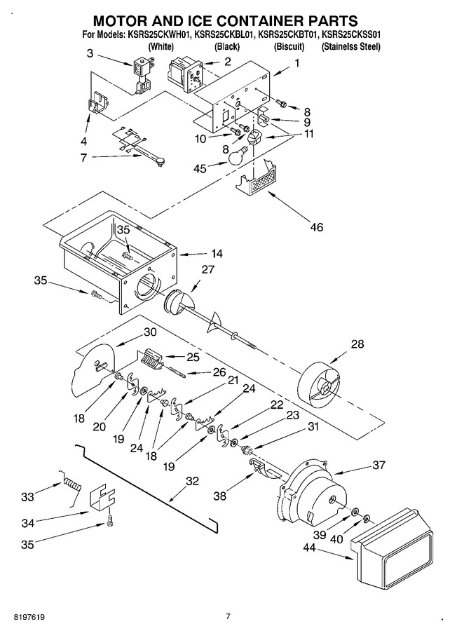 Diagram for KSRS25CKWH01